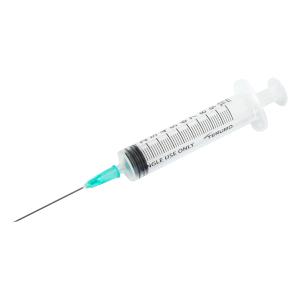 Siringa Terumo da 10 ml cono luer centrale -  con ago montato 21G×1 1/2" - 0,8 × 38 mm