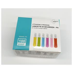 Lancette pungidito automatiche di sicurezza rotonde, ago 23G