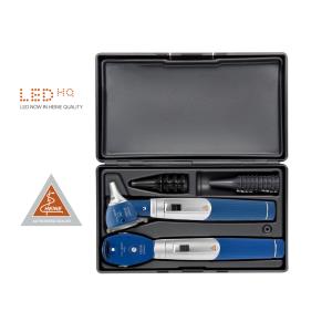 Oto-ophtalmoscope Heine Mini 3000® LED - avec otoscope F.O. et poignée à piles - bleu
