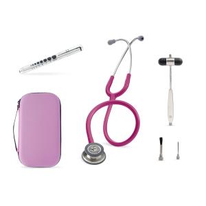 Kit estudantes Plus - framboesa e prata