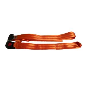 Immobilisation belt in 2 pieces in orange polyester with metal buckle