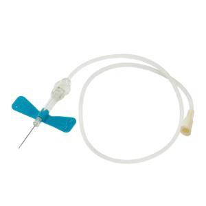 a farfalla NIPRO di sicurezza con tubo da 30 cm, ago 23G 0,75×19 mm - azzurro