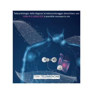 CGM HI 3 leads ECG - ECG 3 Derivazioni Indossabile Bluetooth IP67