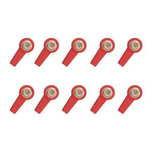 Clips adaptor, 4 mm red - 10 pcs.