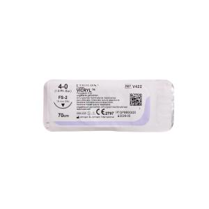 Suture assorbibili Ethicon Vicryl in polyglactin 910 ago 3/8 da 19 mm, USP 4/0 - bianco