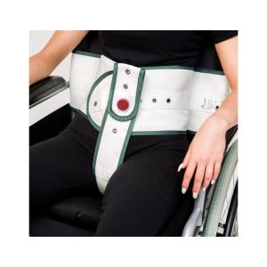 	Cintura addominale e supporto pelvico per carrozzine, con chiusura magnetica