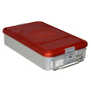 Container with 1 filter, red - 465×280×100 mm