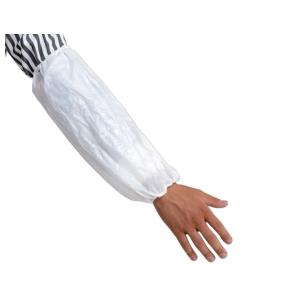 Coprimaniche monouso - Taglia unica, 20 micron, bianco, non sterile, 100 pezzi