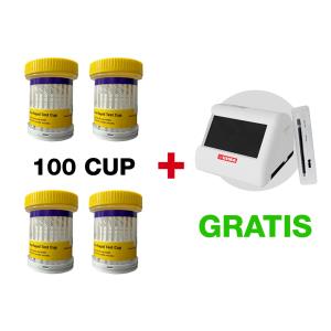 Kit 100 test da 7 droghe con Drug Reader omaggio