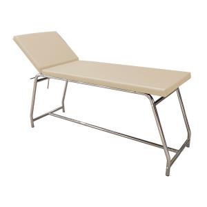 Table d’examen Value en acier chromé avec matelas beige