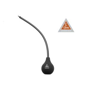 Insufflation bulb with connector for Heine otoscopes
