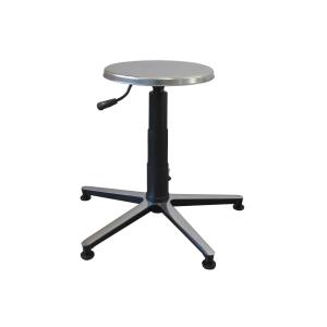 ad altezza regolabile 46-65 cm - con sedile in inox e base in alluminio senza ruote