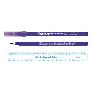Sterile surgical marker with single tip - 1.0 mm