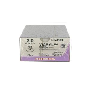 Suture assorbibili Ethicon Vicryl in polyglactin 910 ago 3/8 da 24 mm, USP 2/0 - viola
