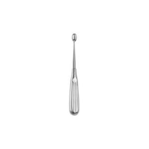 Cureta de osso Volkmann veterinário - 17 cm - corte 6-9 mm