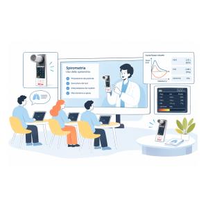 Formazione online Spirometro SP-80 - Utilizzo del dispositivo e software di elaborazione della curva