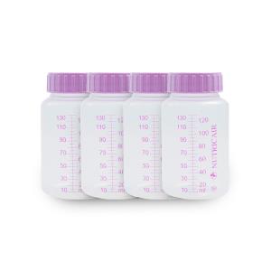 Bottiglie biberon sterili con tappo in confezione multipla da 60 pezzi - 130 ml