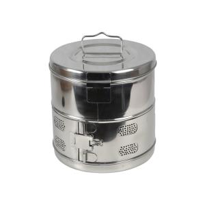 Tambour rond pour stérilisation en autoclave ou à sec - diamètre 240 × h 240 mm