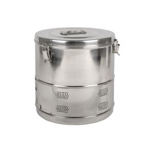 Tambour rond pour stérilisation en autoclave ou à sec - diamètre 290 × h 290 mm