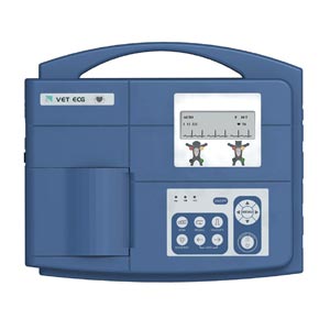 Ecg veterinario VE-300 - elettrocardiografo 7 derivazioni, 3 canali, con batteria ricaricabile