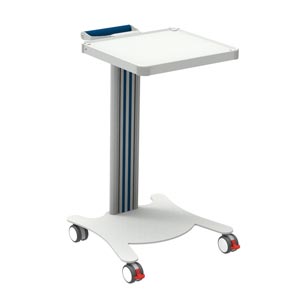 Carrello in alluminio e ABS Super Easy - 1 ripiano 40 × 36 cm 