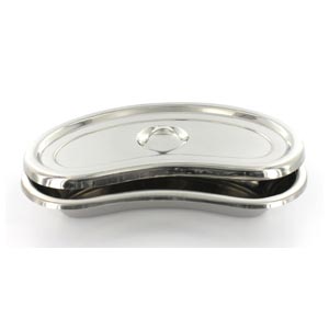 Bacinella reniforme con coperchio - 247 × 122 × 43 mm