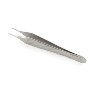 Micro pinza Adson chirurgica - 12 cm, 1×2 Denti