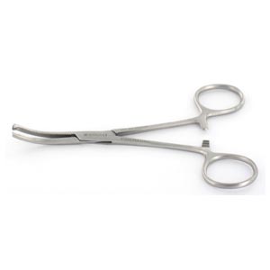 Forceps Kocher curved - 16 cm - 1×2