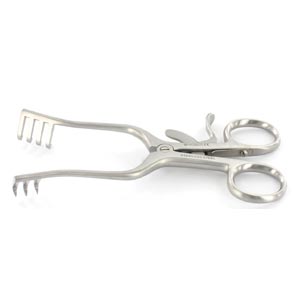 Retrattore Weitlaner-Loktite acuto - 13 cm - 3×4