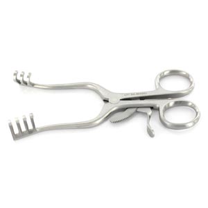 Retractor Weitlaner-Loktite-puntas embotadas-13 cm 3×4