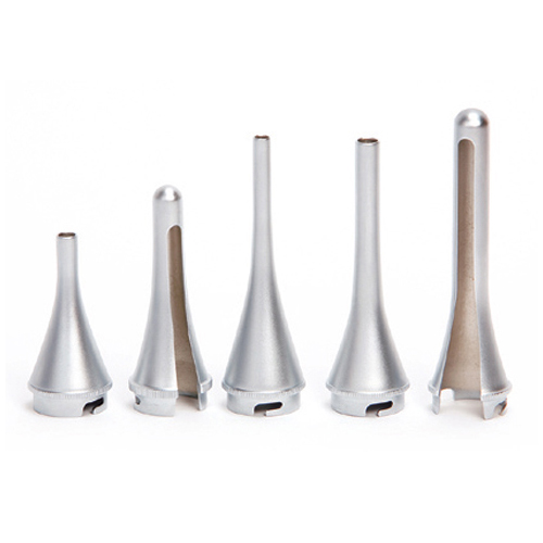 Set speculum veterinari: 3  autoclavabili in metallo + 2 in metallo finestrato