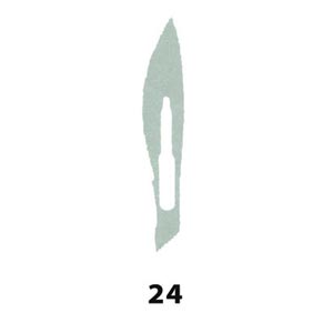 Disposable sterile blades Diamantine - n° 24