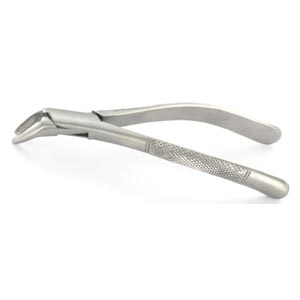 Pinça universal para extração de dentes e raízes inferiores