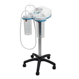 Aspiratore Super Vega su carrello con 2 vasi da 2 litri - 40 lit/min