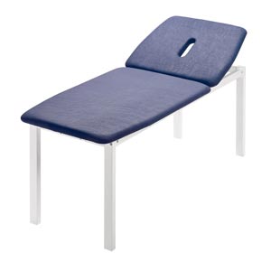 Table d’examen médical New Metal grande - largeur 80 cm - bleu clair