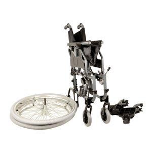 King plegable autopropulsable, neumáticos y reposabrazos - asiento 46 cm
