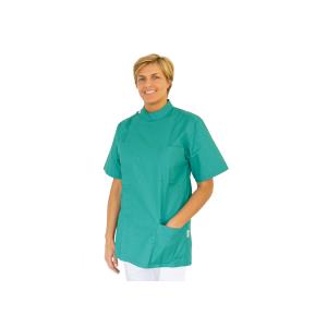 Casacca cotone unisex per dentisti - verde - XS