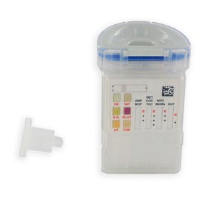Test droghe a bicchierino nelle urine, 8 droghe e 6 adulteranti - scad. 11/2025