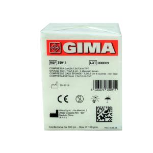 Compresse garza in TNT non sterili, 4 veli - 7,5 × 7,5 cm