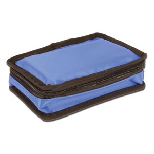 Mini-trousse pour diabétiques vide bleue