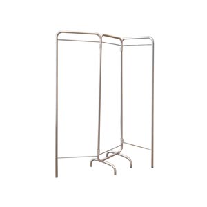 Biombo 3 correderas sin ruedas con cortina de trevira 45 x 132 cm 