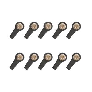 Adaptadores de electrodos de botón, 4 mm negros