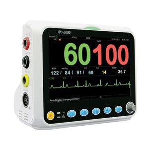 multiparamètres PC3000 Ecg+SpO2+Nibp+Resp+Temp