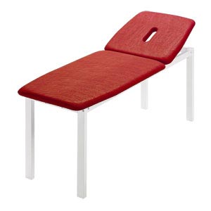 Table d’examen médical New Metal grande - largeur 80 cm - rouge