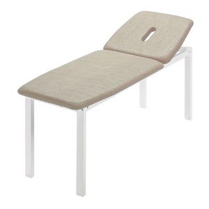 Lettino visita medica New Metal large - larghezza 80 cm - crema