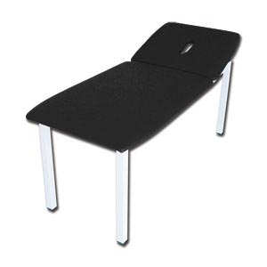 Table d’examen médical Gima grande, largeur 80 cm - noir