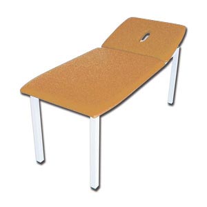 Table d’examen médicale Gima grande, largeur 80 cm - abricot