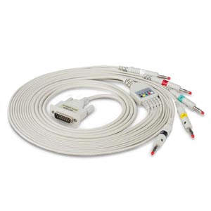 Cavo ecg 5 terminazioni veterinario