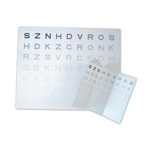 sensibilità al contrasto - 77 × 16 cm - distanza 3 metri