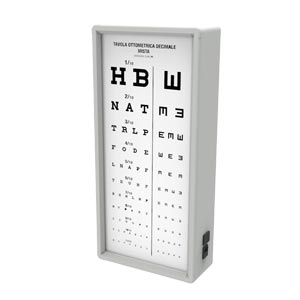 Negativoscopi - Ottotipi  - Tavole Optometriche